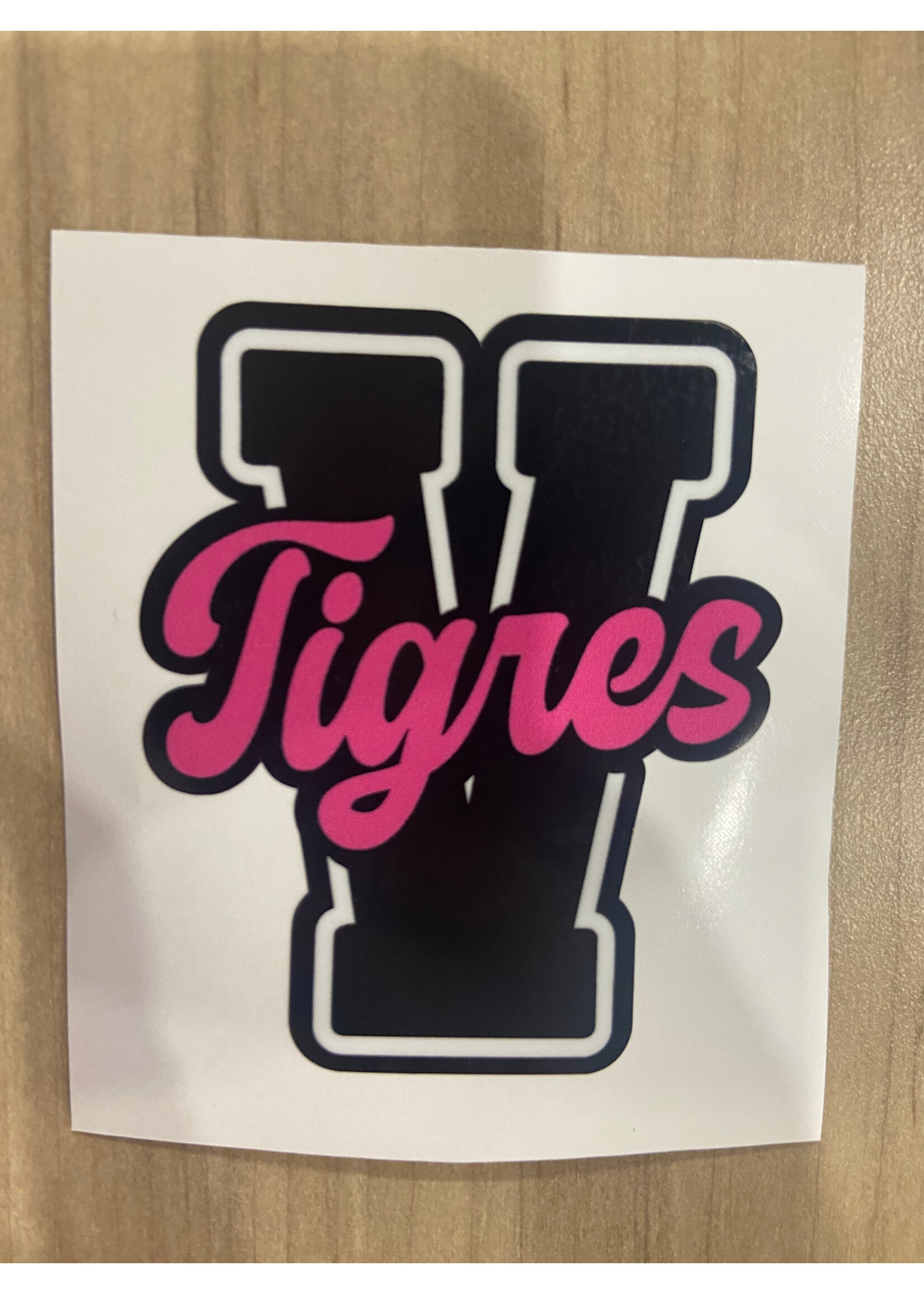 Autocollants V Tigres rose