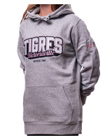 hotline Coton ouaté gris broderie rose