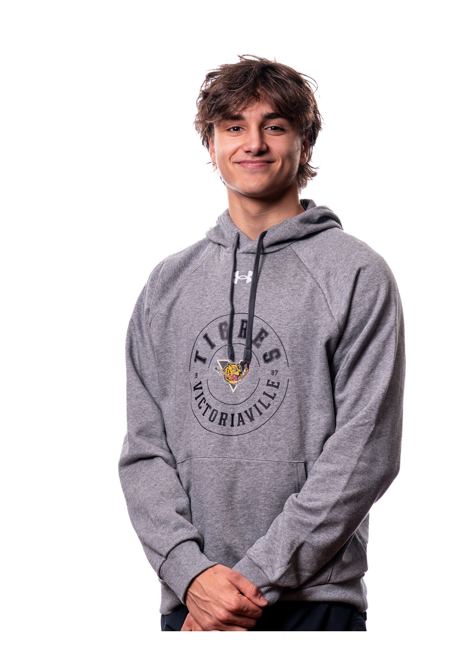 Chandail à capuchon Under Armour gris