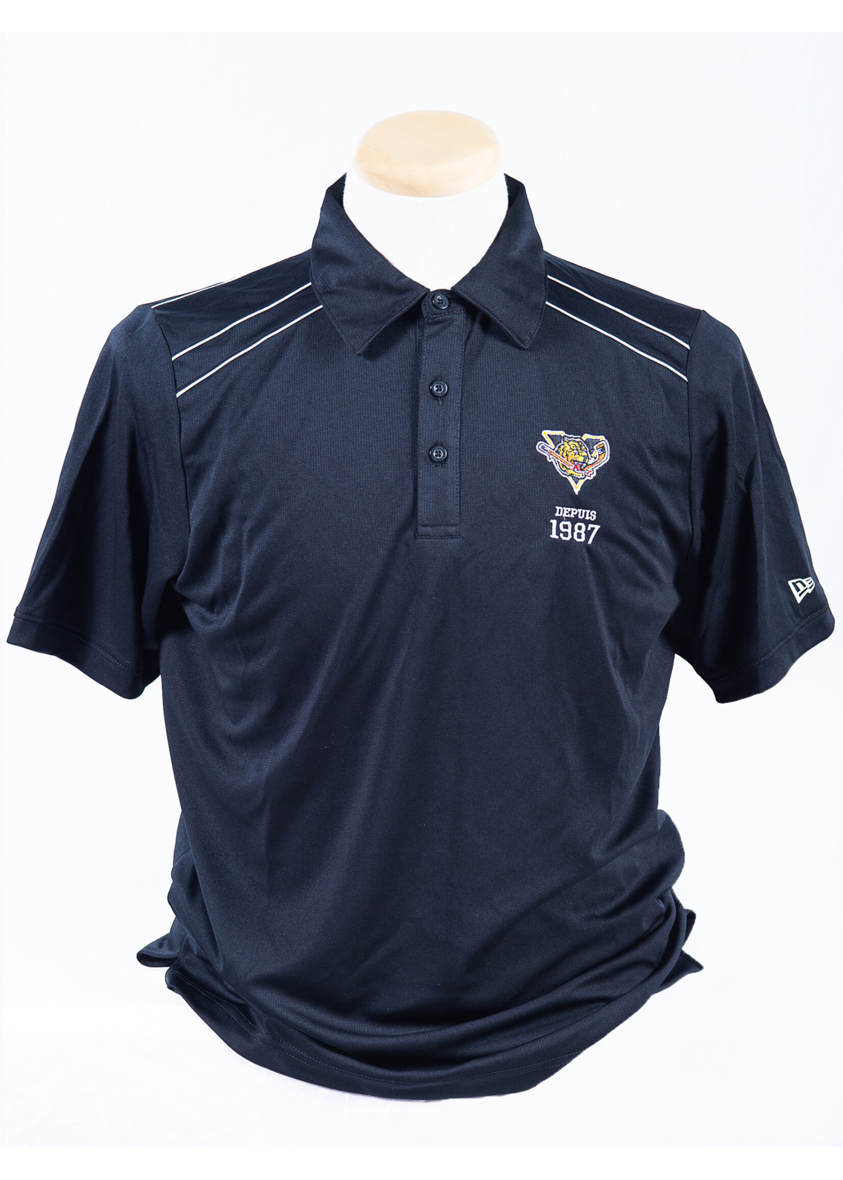 Polo noir pour homme