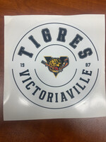 Autocollant format rond blanc