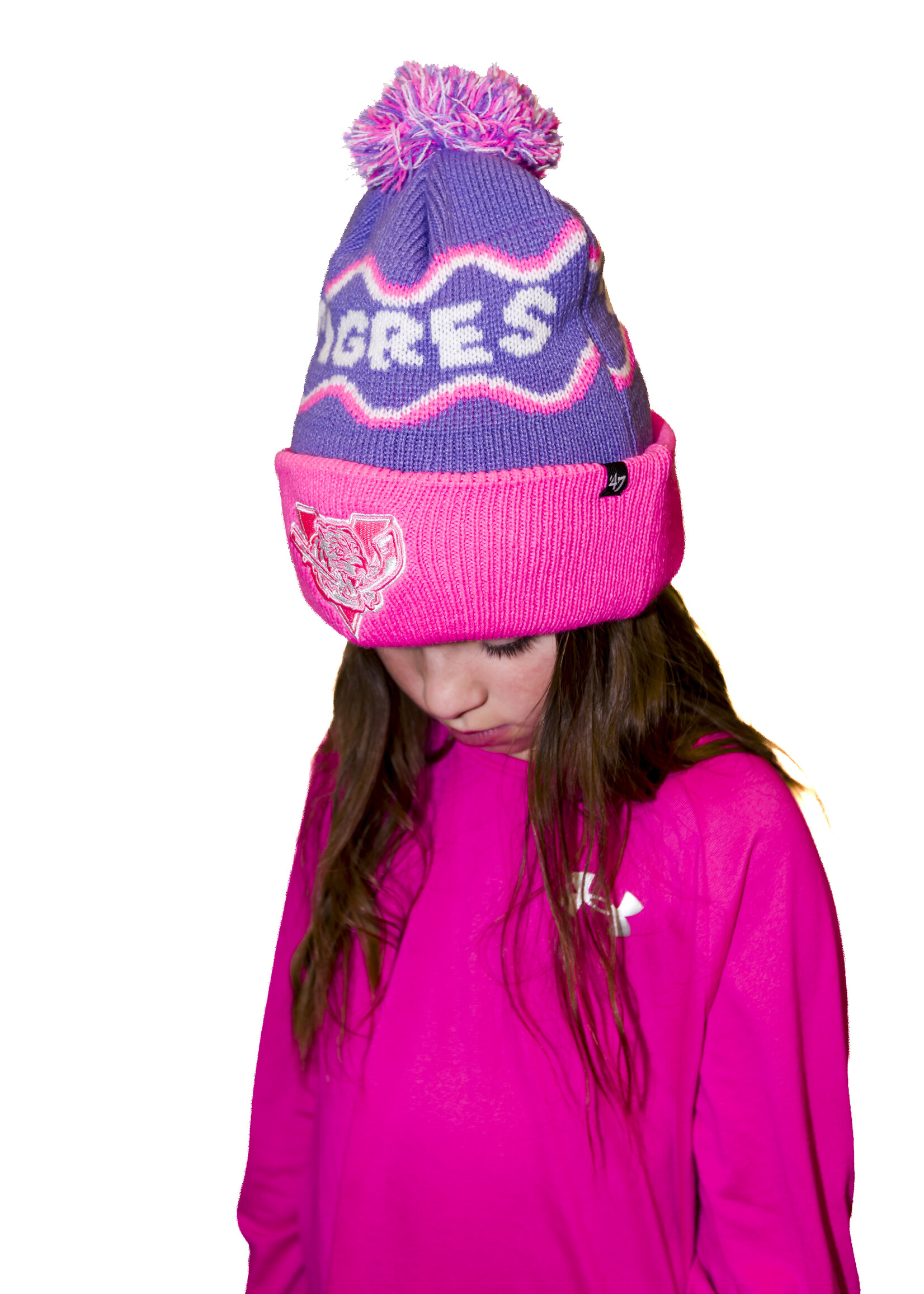 Tuque Squiggle enfant rose