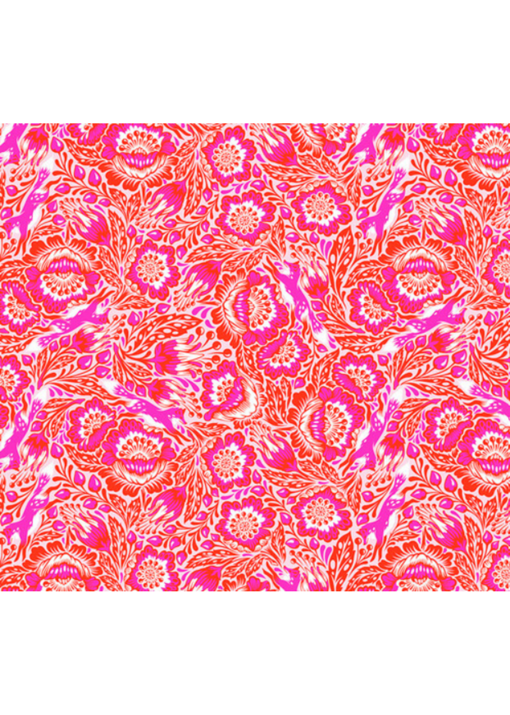 Tula Pink Tula Pink-Tiny Beasts-Out Foxed-Glimmer#PWTP184.GLIMMER"per 1/2 mtr"
