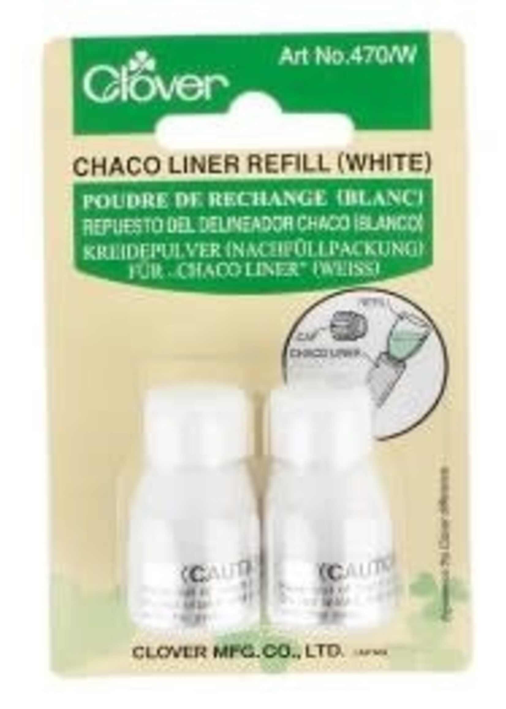 Clover Chaco Liner Chalk Refill White
