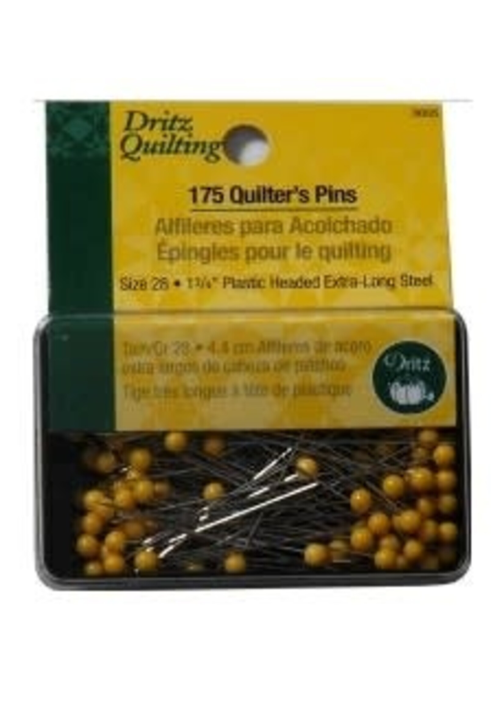 Dritz Quilt Pins 1 3/4 175ct Yellow