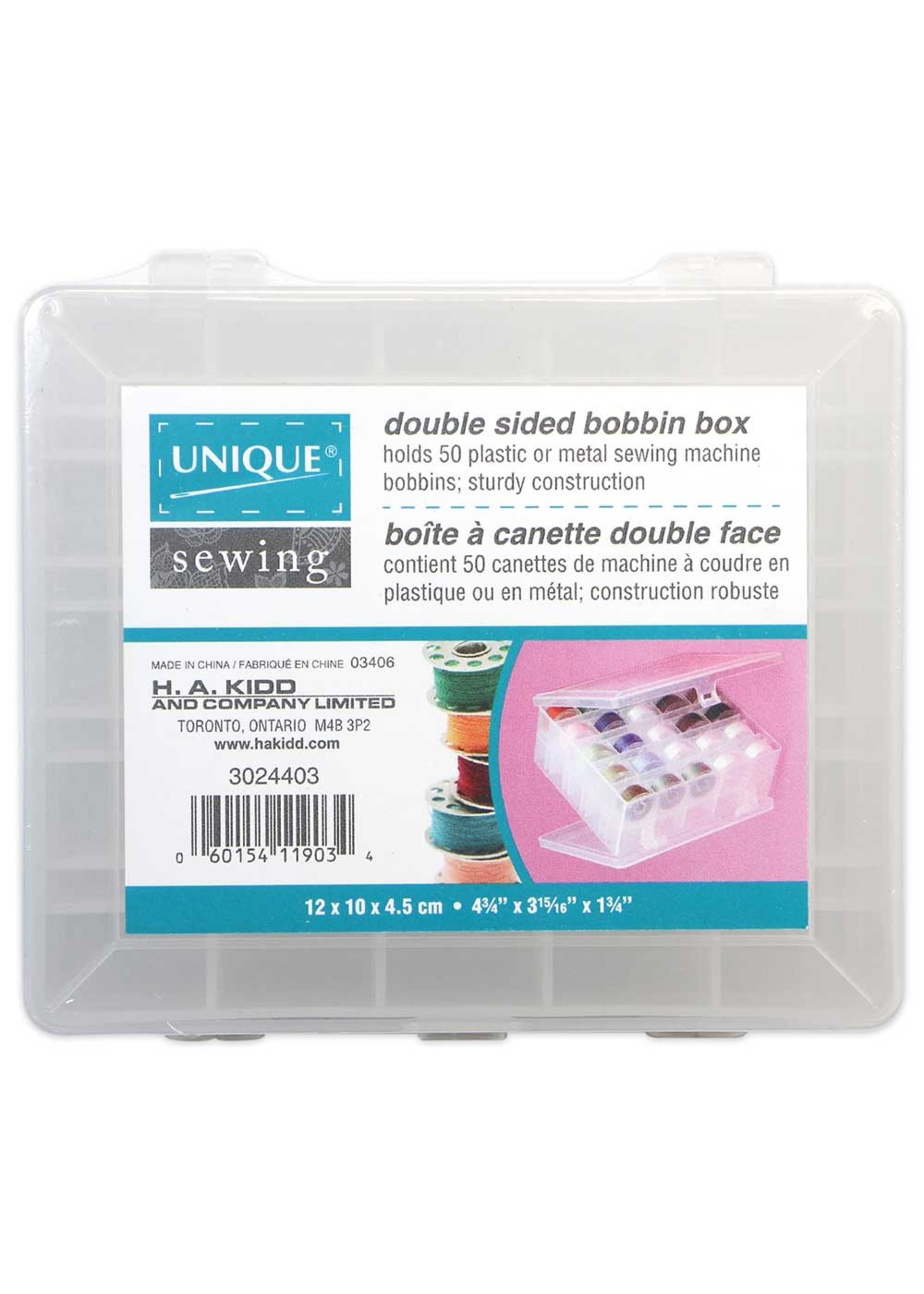 Unique Double Sided Bobbin Box