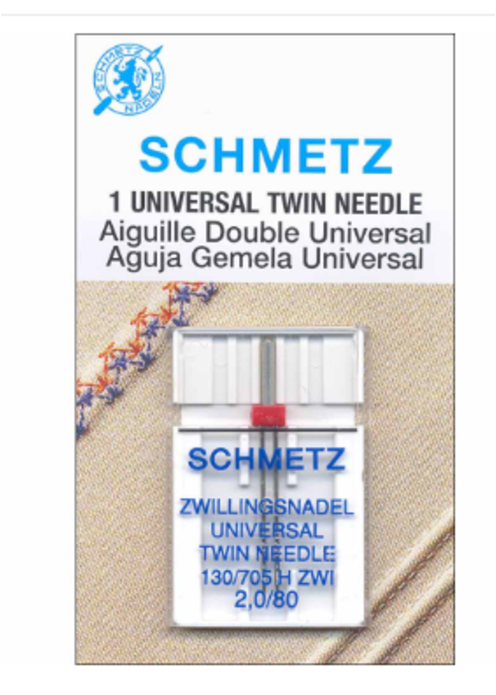 Schmetz Needles Schmetz Twin Machine Needle Size 2.0mm/80 1ct