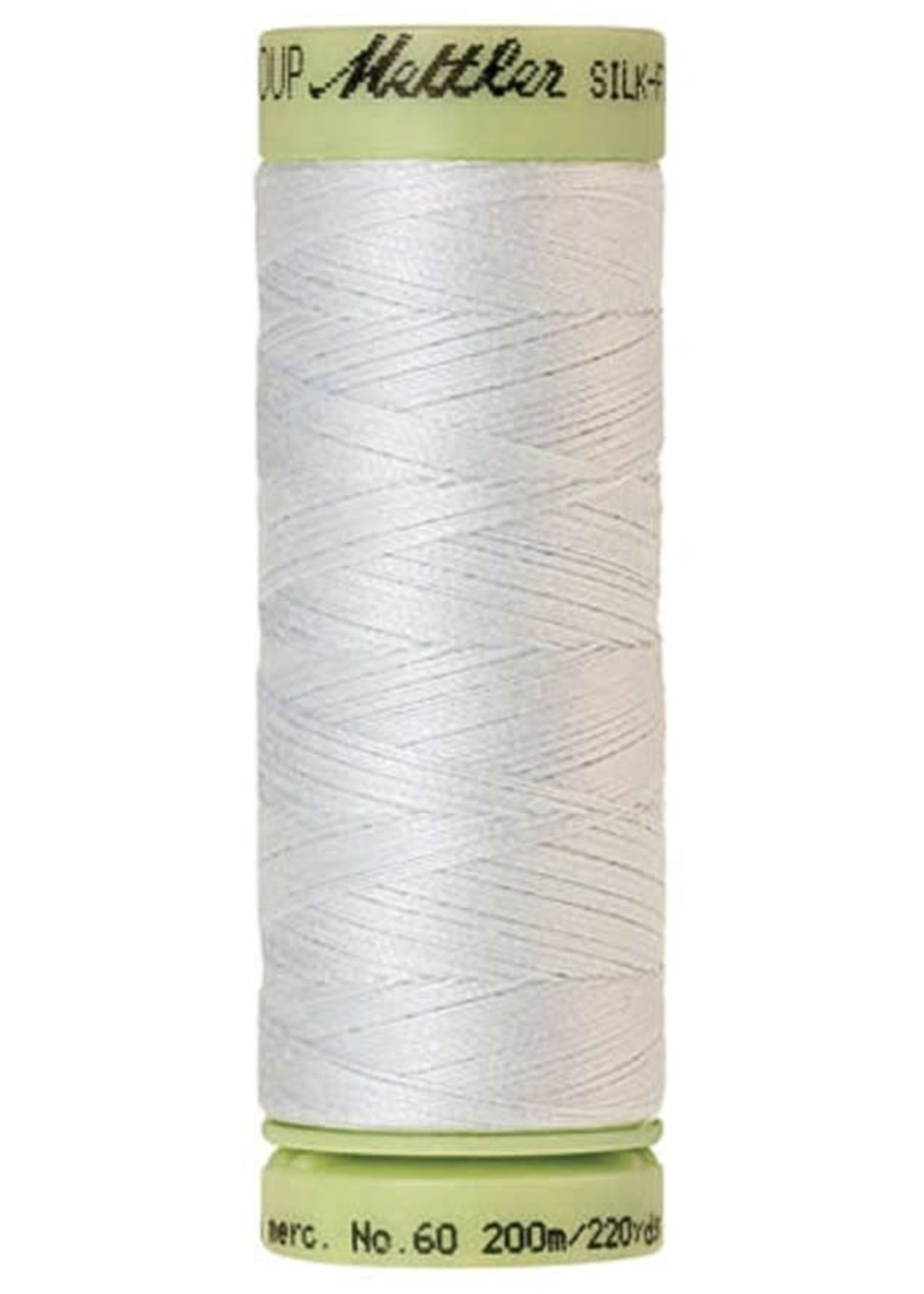 Mettler Threads Mettler Silk-Finish 60wt Solid Cotton Thread 220yd/200M #0038 Glacier