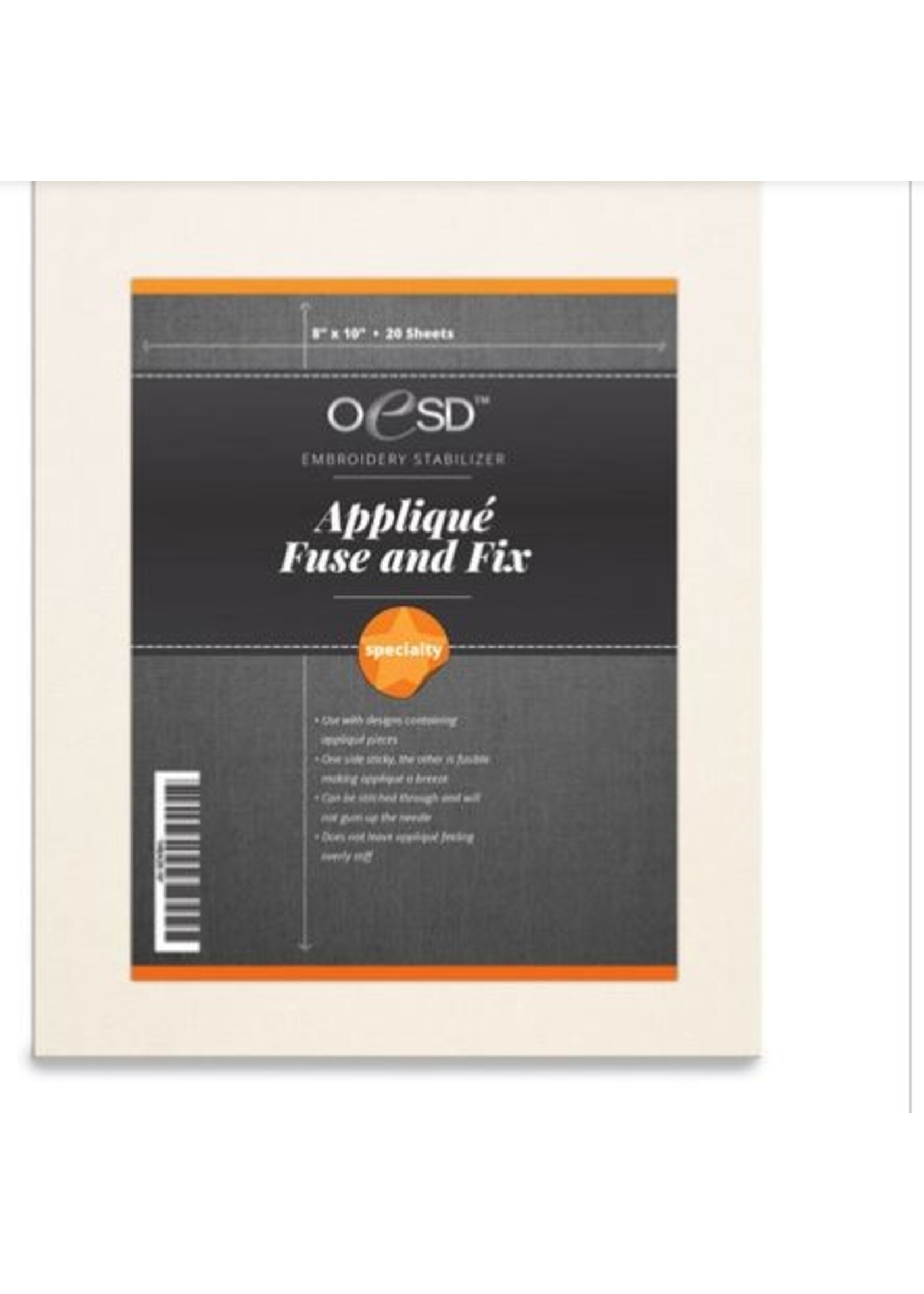 OESD Oesd  Applique fuse and fix  - 10 Sheets