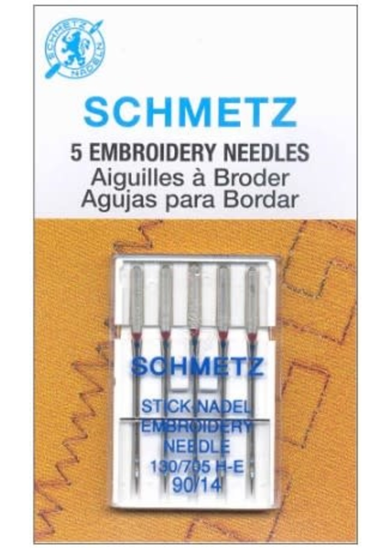 Schmetz Needles Schmetz - Machine Embroidery Needles 14/90 - 5 Pack