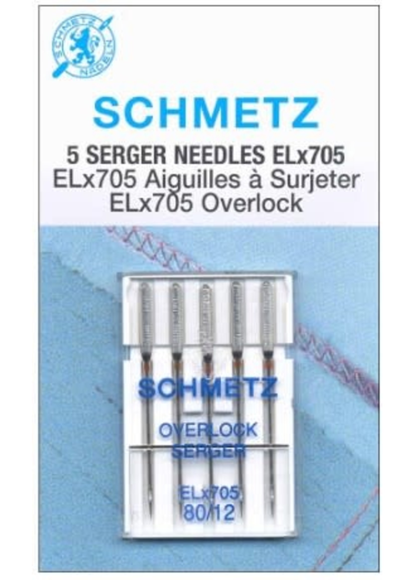 Schmetz Needles Schmetz Needles - Serger Needles ELx705 - 80/12 - 5 Pack