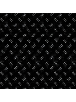 Windham Fabrics Maker's Collage - Black Shirting- Per 1/2 Meter