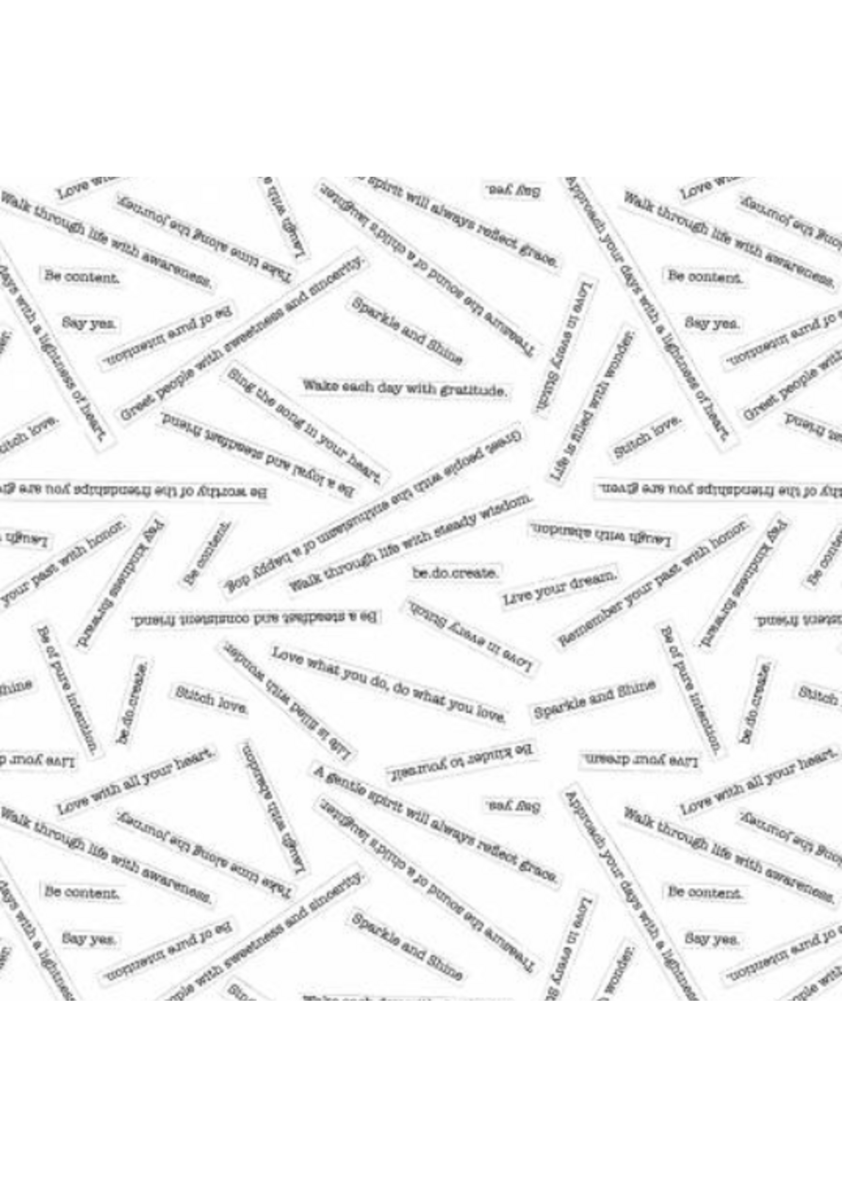 Windham Fabrics Maker's Collage -White Blessings