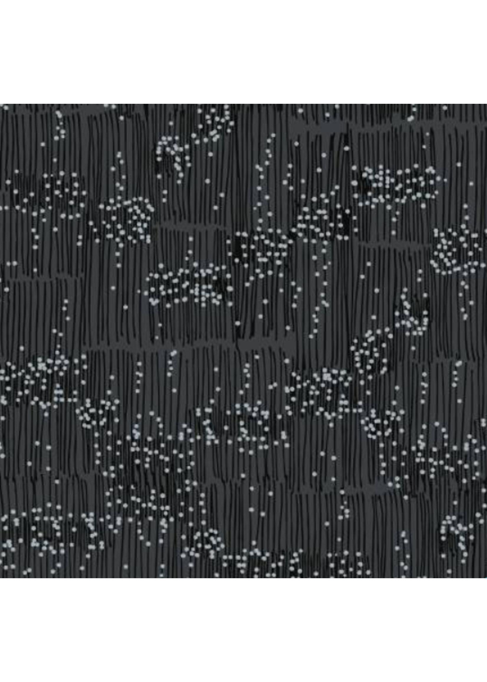 Windham Fabrics Maker's Collage -Charcoal Rose- Per 1/2 Meter