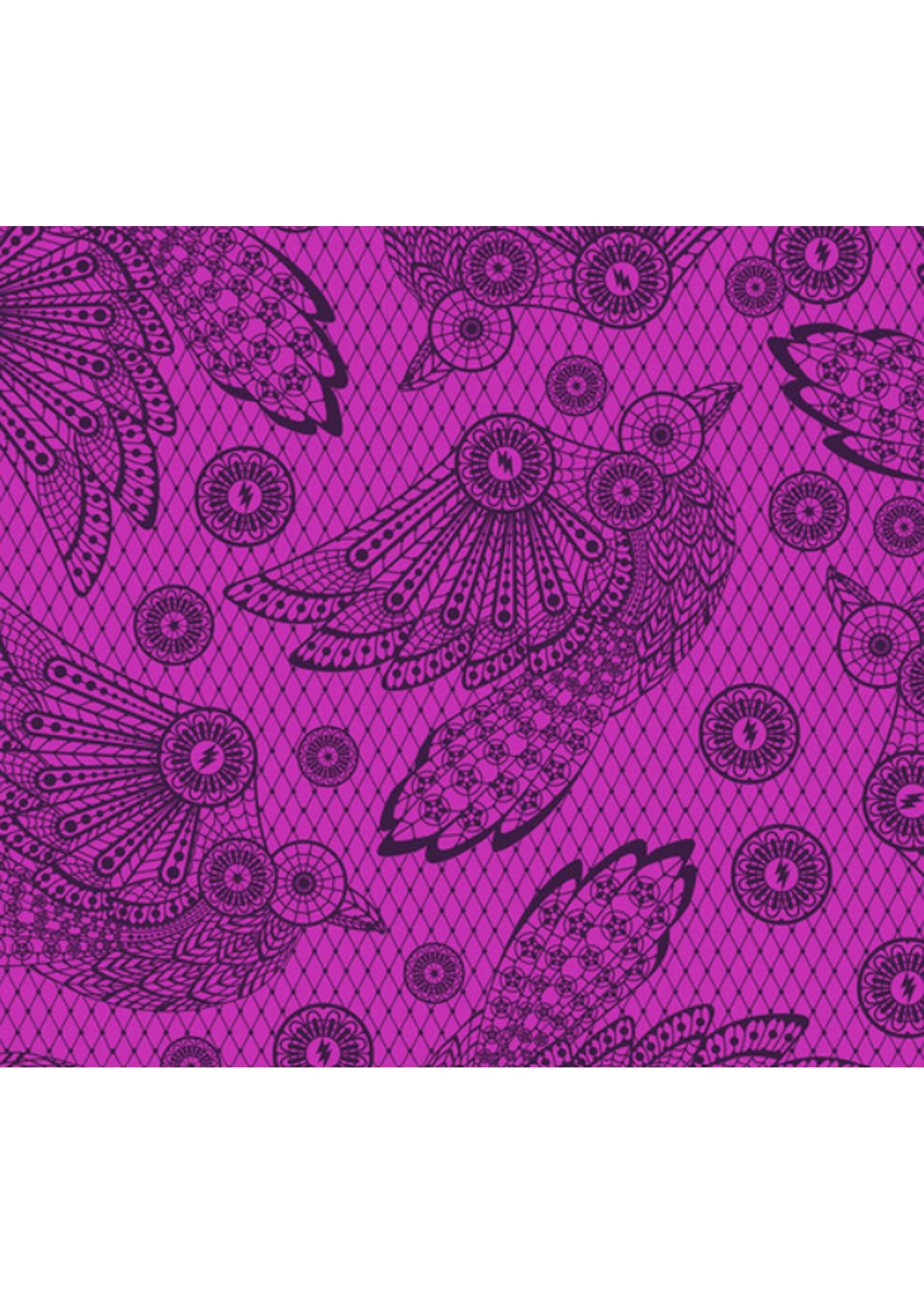 Tula Pink Tula Pink Nightshade - Raven Lace- Per 1/2 Meter