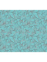 Tula Pink Antlers- Blue - Per 1/2 mtr