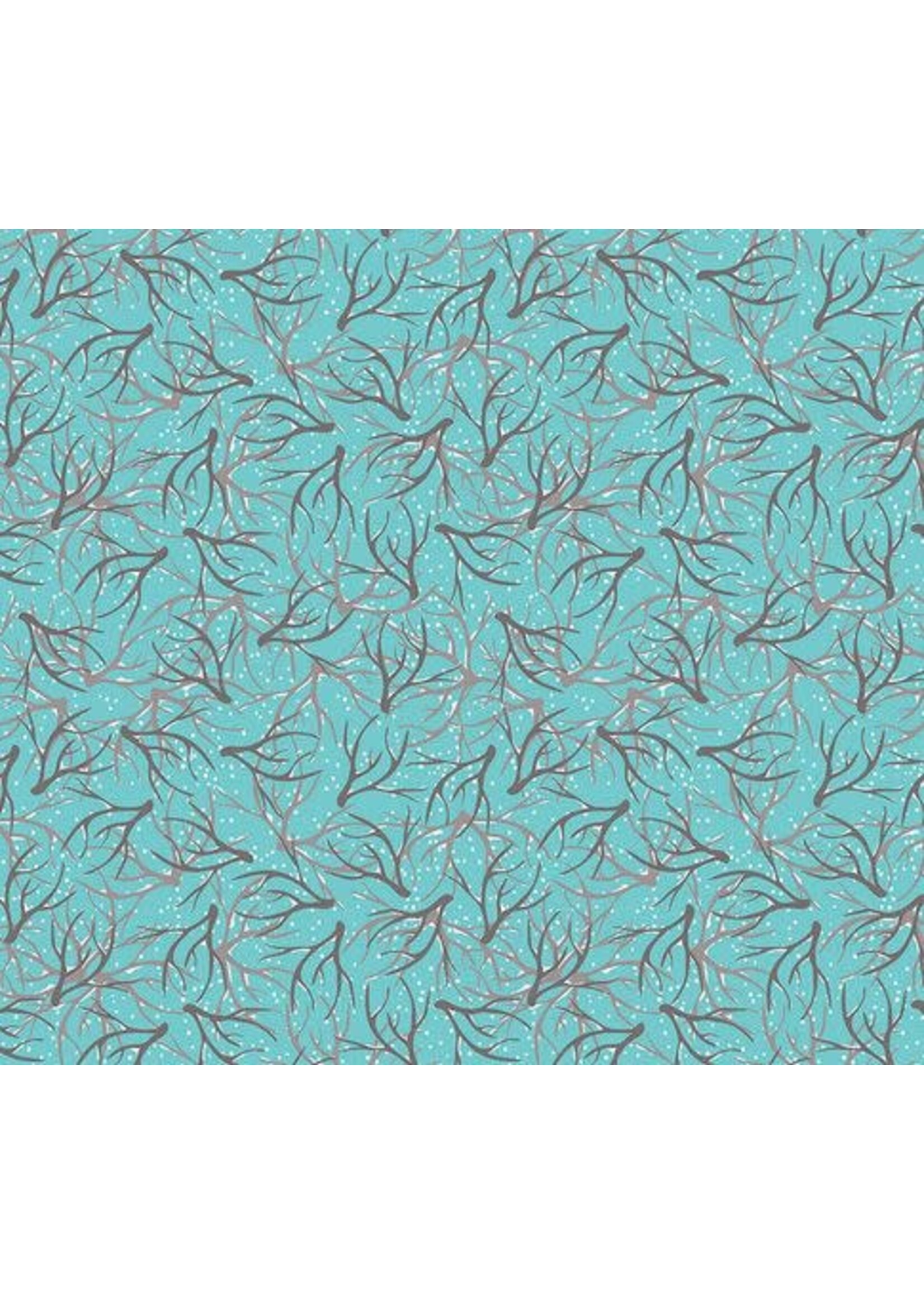 Tula Pink Antlers- Blue - Per 1/2 mtr
