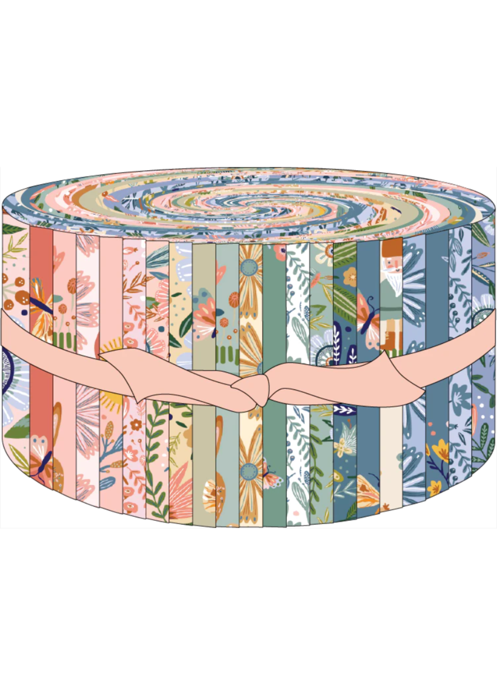 Poppie Cotton Hide & Seek - 2.5in/6.35cm - Jelly Roll - 42pcs