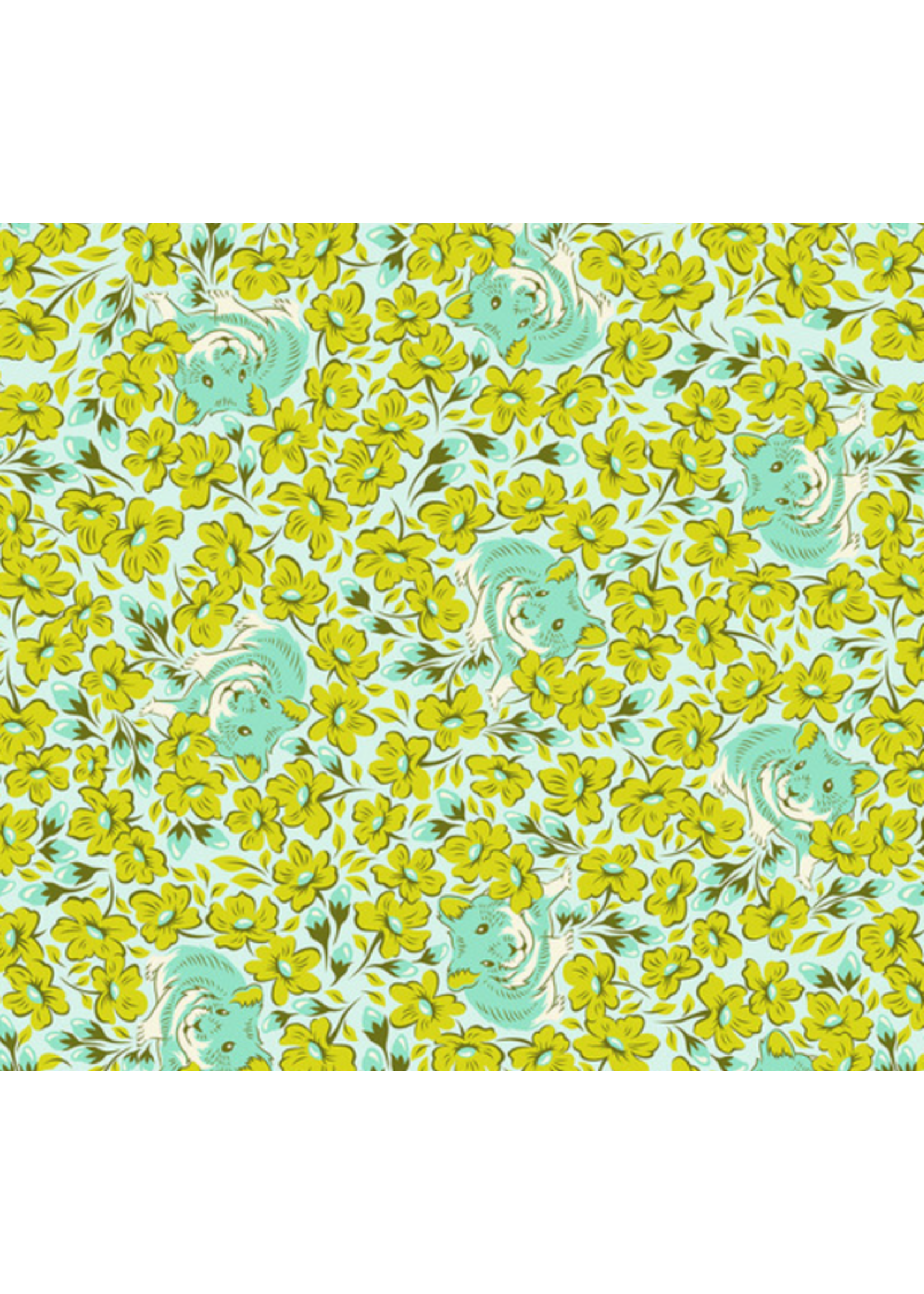 Tula Pink Tula Pink- Besties- Chubby Cheeks- Clover