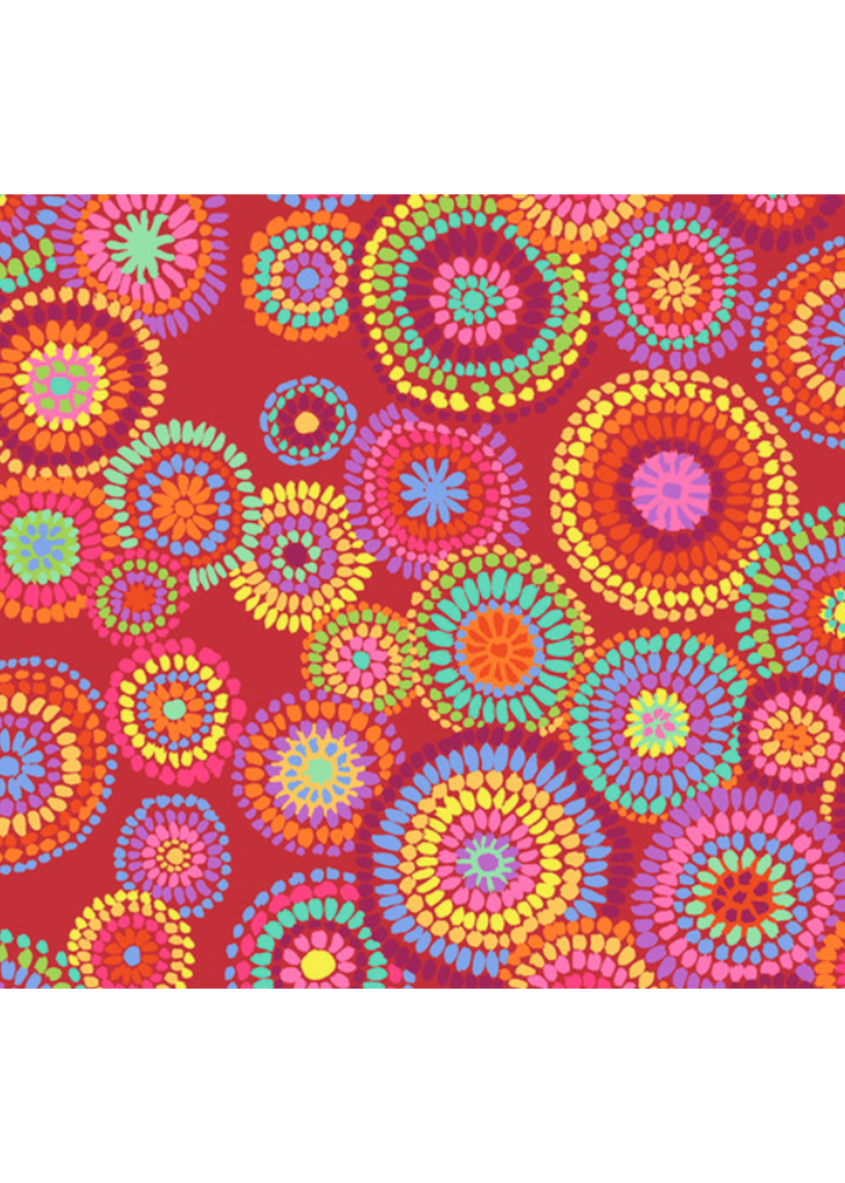 Kaffe Fassett Kaffe Fassett- Mosaic Circles- Red
