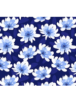 Northcott Madison's Garden- Rayon- Paint Floral- Per 1/2 Meter