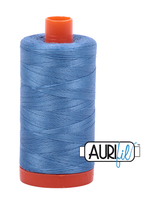 Aurifil Aurifil Mako - Cotton Thread - Solid - 50wt - 1300m/1422yds - Light Wedgewood #2725