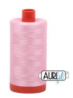 Aurifil Aurifil Mako - Cotton Thread - Solid - 50wt - 1300m/1422yds - Baby Pink #2423