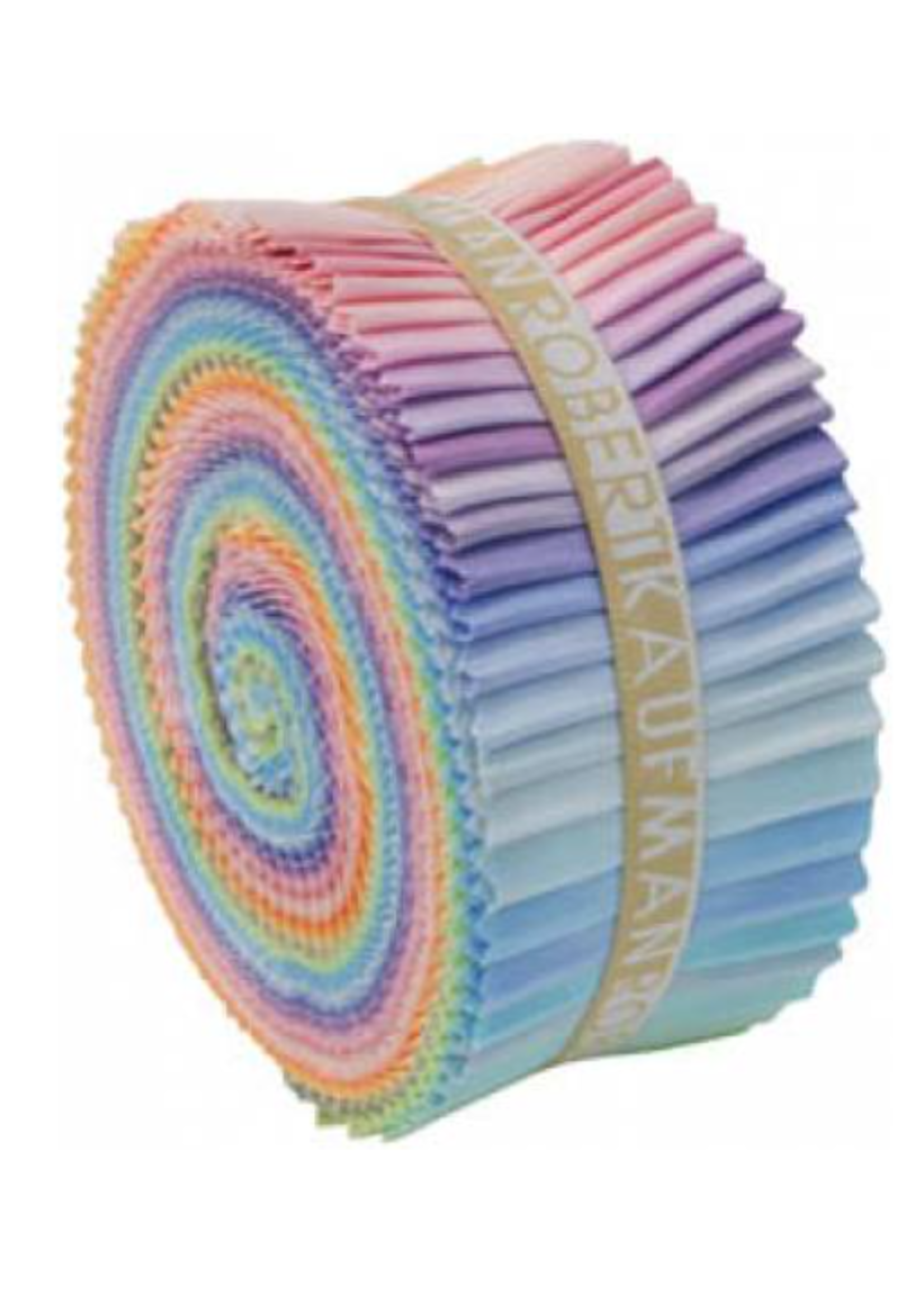 kona 2-1/2in Strips Roll Up Kona Cotton Solids Pastel Palette