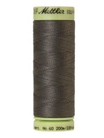 Mettler Threads Mettler Silk-Finish 60wt Solid Cotton Thread 220yd/200M #0416 Dark Charcoal