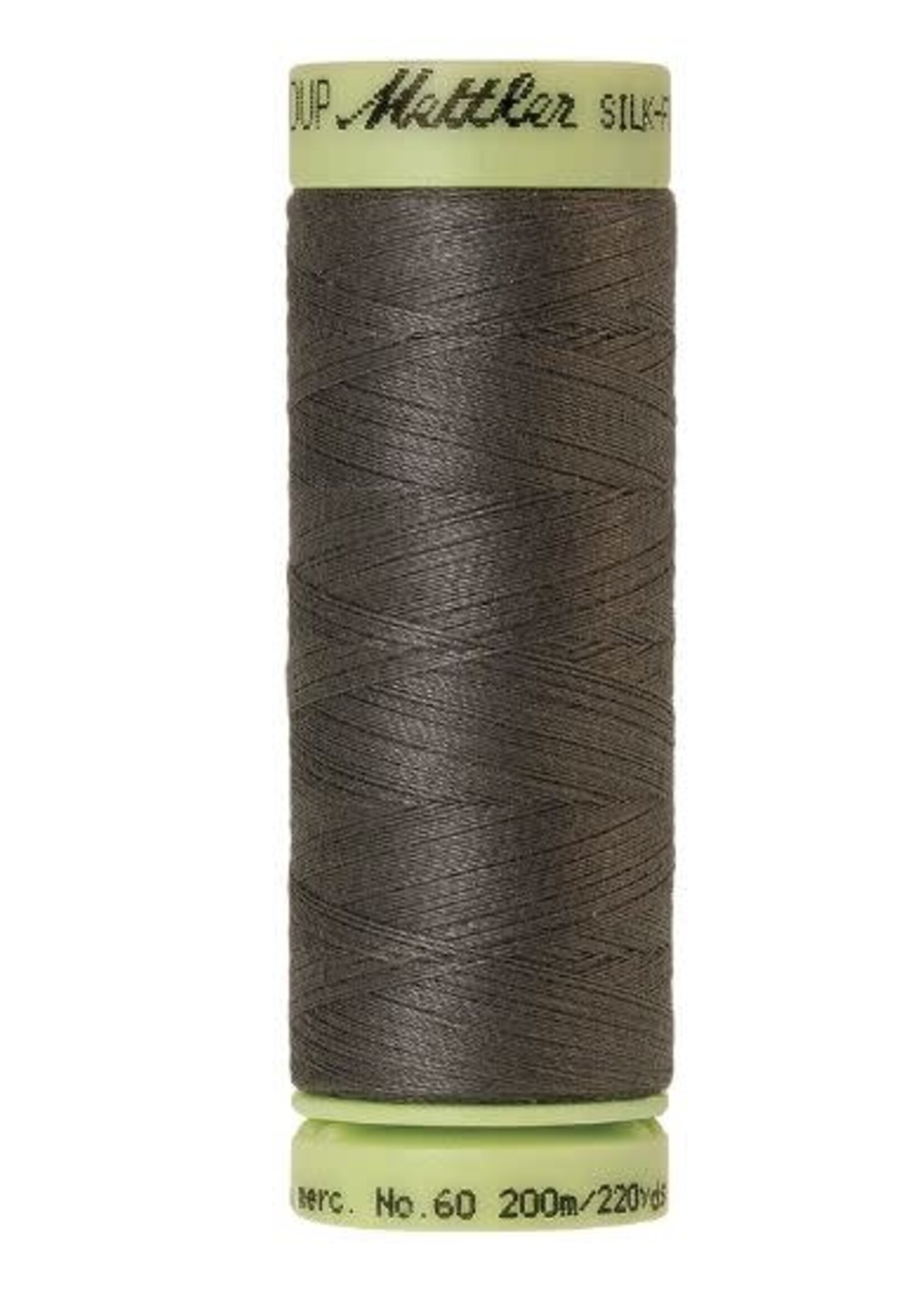 Mettler Threads Mettler – Cotton Thread – Silk Finish – 200m/220yds - Dark Charcoal #0416