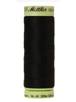 Mettler Threads Mettler Silk-Finish 60wt Solid Cotton Thread 220yd/200M #4000 Black
