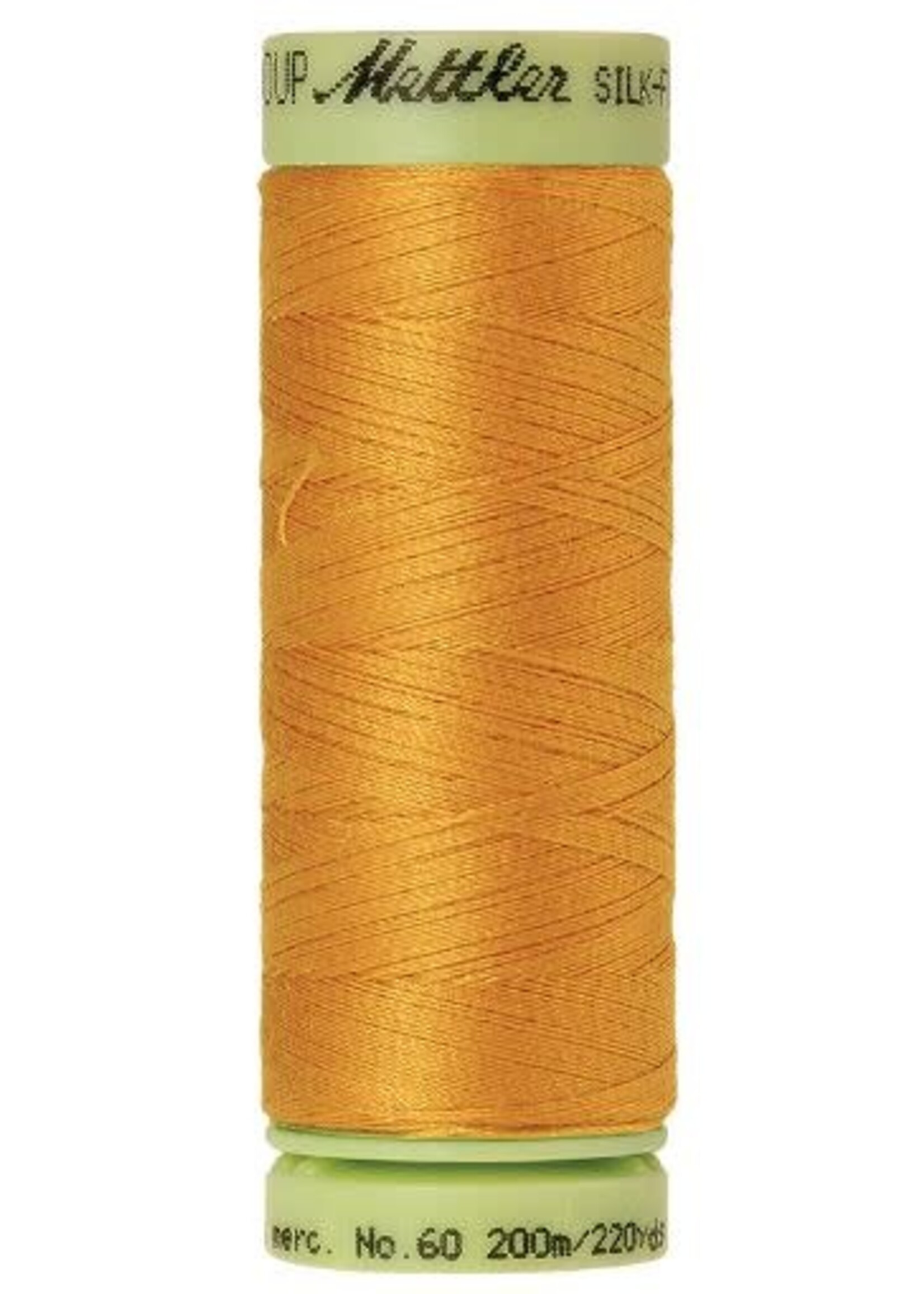 Mettler Threads Mettler – Cotton Thread – Silk Finish – 200m/220yds - Sunflower #0608