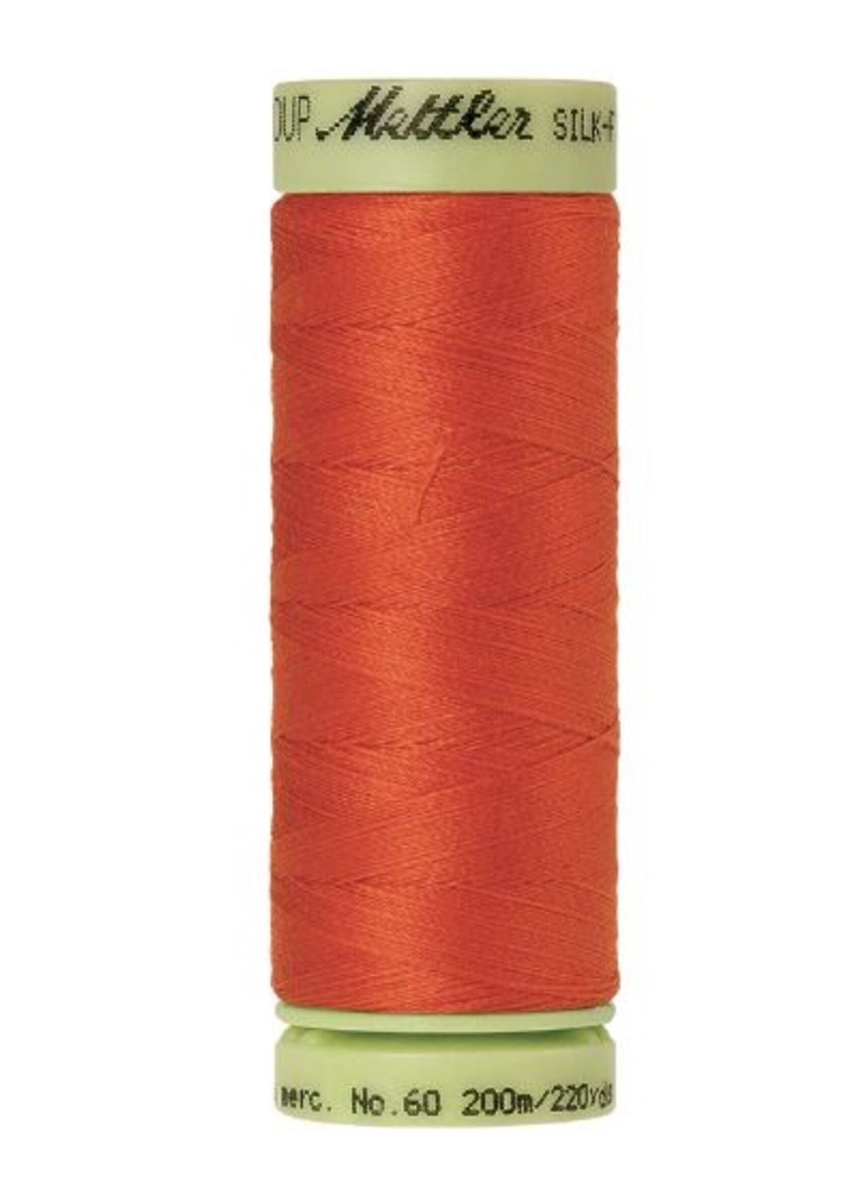 Mettler Threads Mettler – Cotton Thread – Silk Finish – 200m/220yds - Paprika #0450