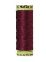 Mettler Threads Mettler Silk Finish 60wt sol;id cotton thread  220ys/200m #1461 Claret