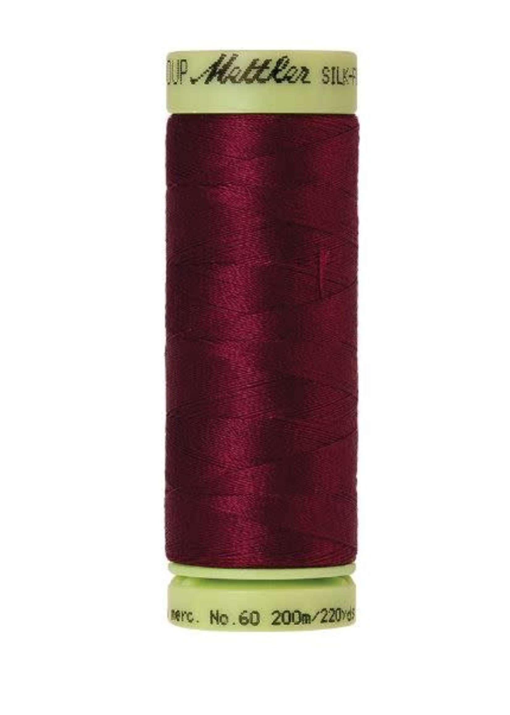 Mettler Threads Mettler – Cotton Thread – Silk Finish – 200m/220yds - Cranberry #0918