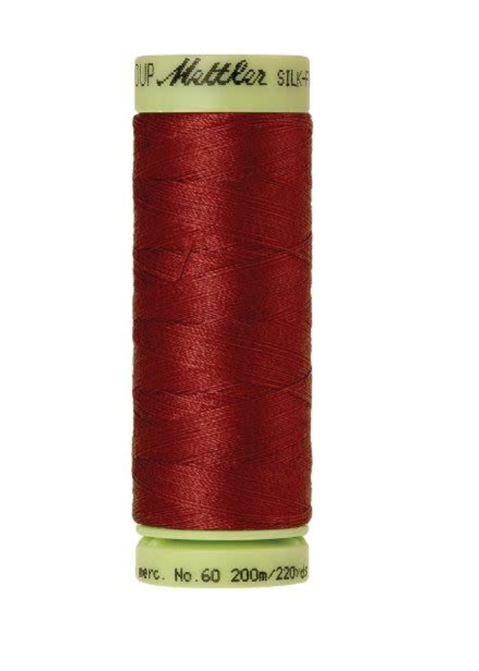 Mettler Threads Mettler Silk-Finish 60wt Solid Cotton Thread 220yd/200M #1074 Brick