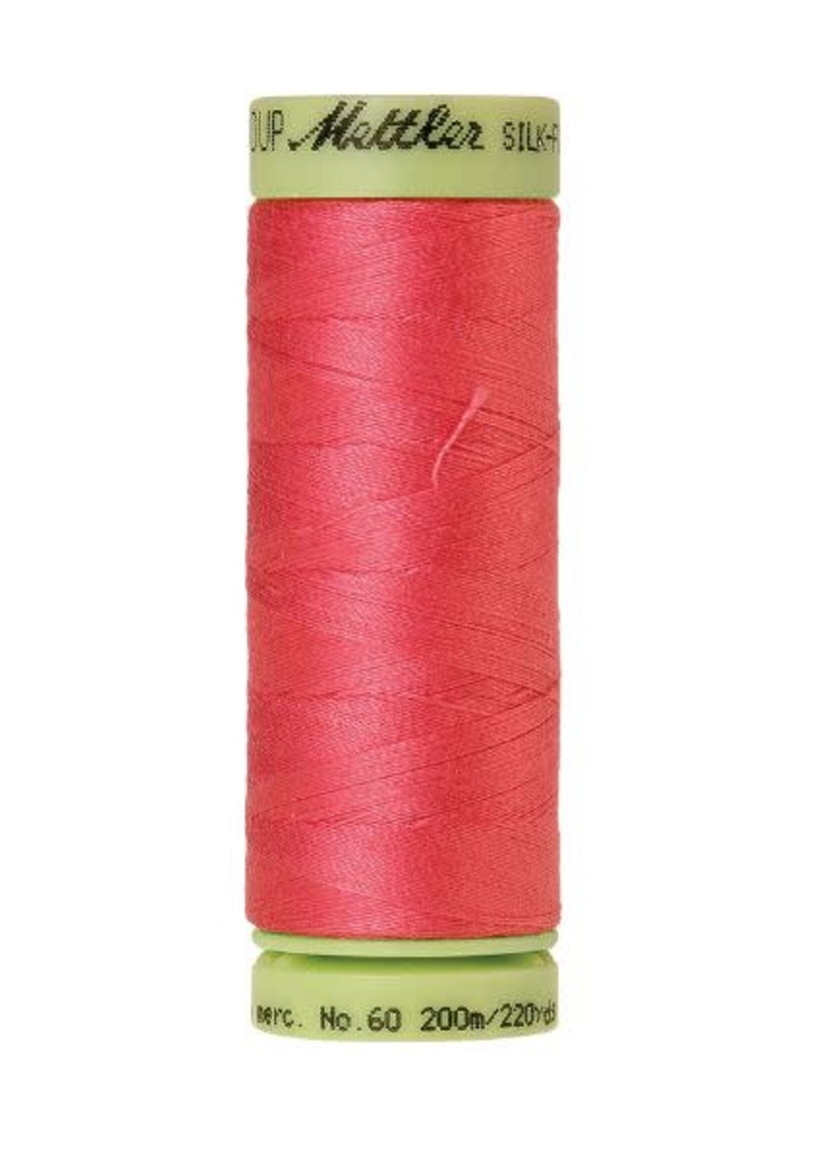Mettler Threads Mettler Silk finish 60wt Solid cotton thread 220yds/200m # 1402 Persimmon