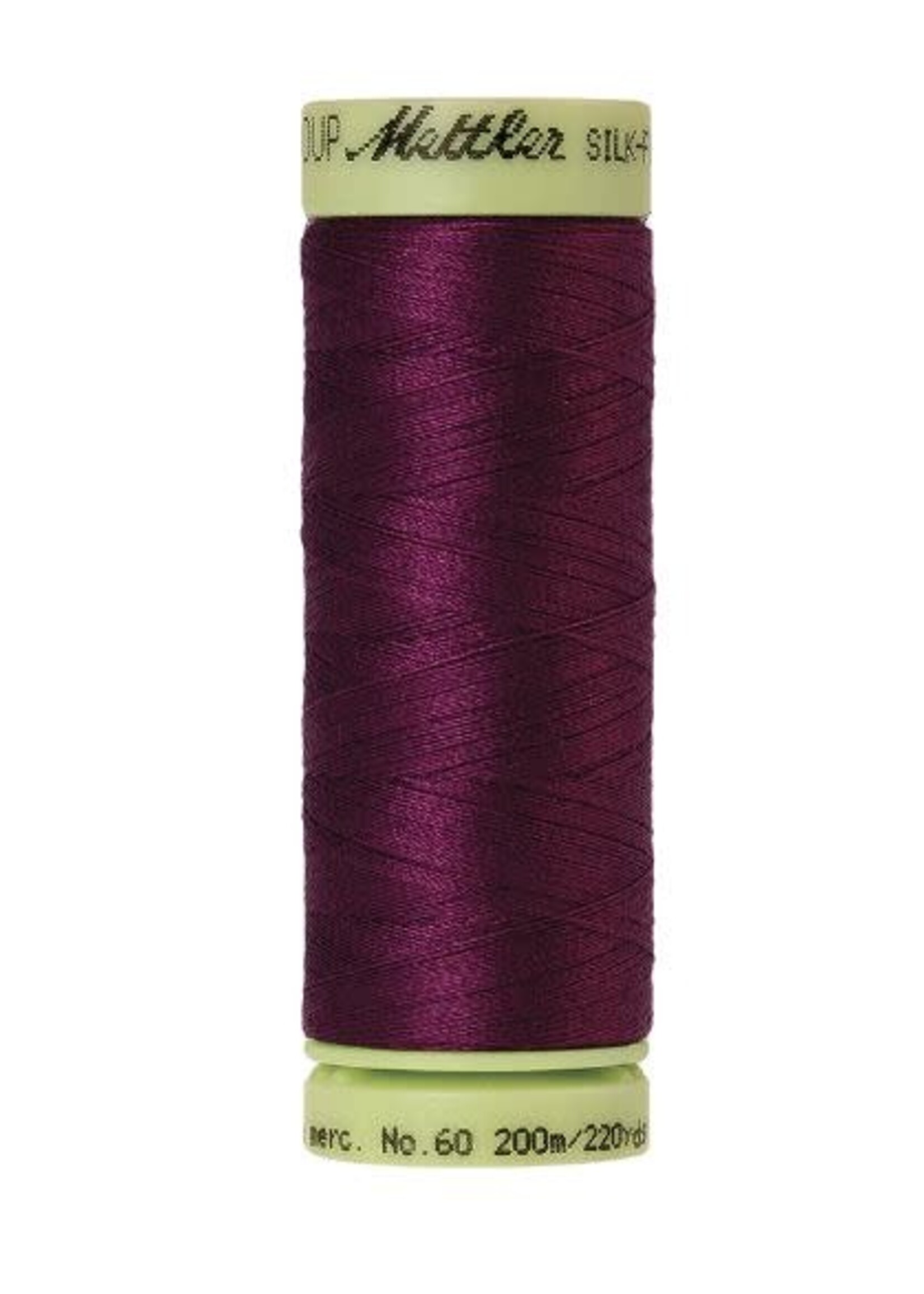 Mettler Threads Mettler – Cotton Thread – Silk Finish – 200m/220yds - Sangria #0157