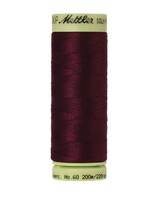 Mettler Threads Mettler – Cotton Thread – Silk Finish – 200m/220yds - Bordeaux #0109
