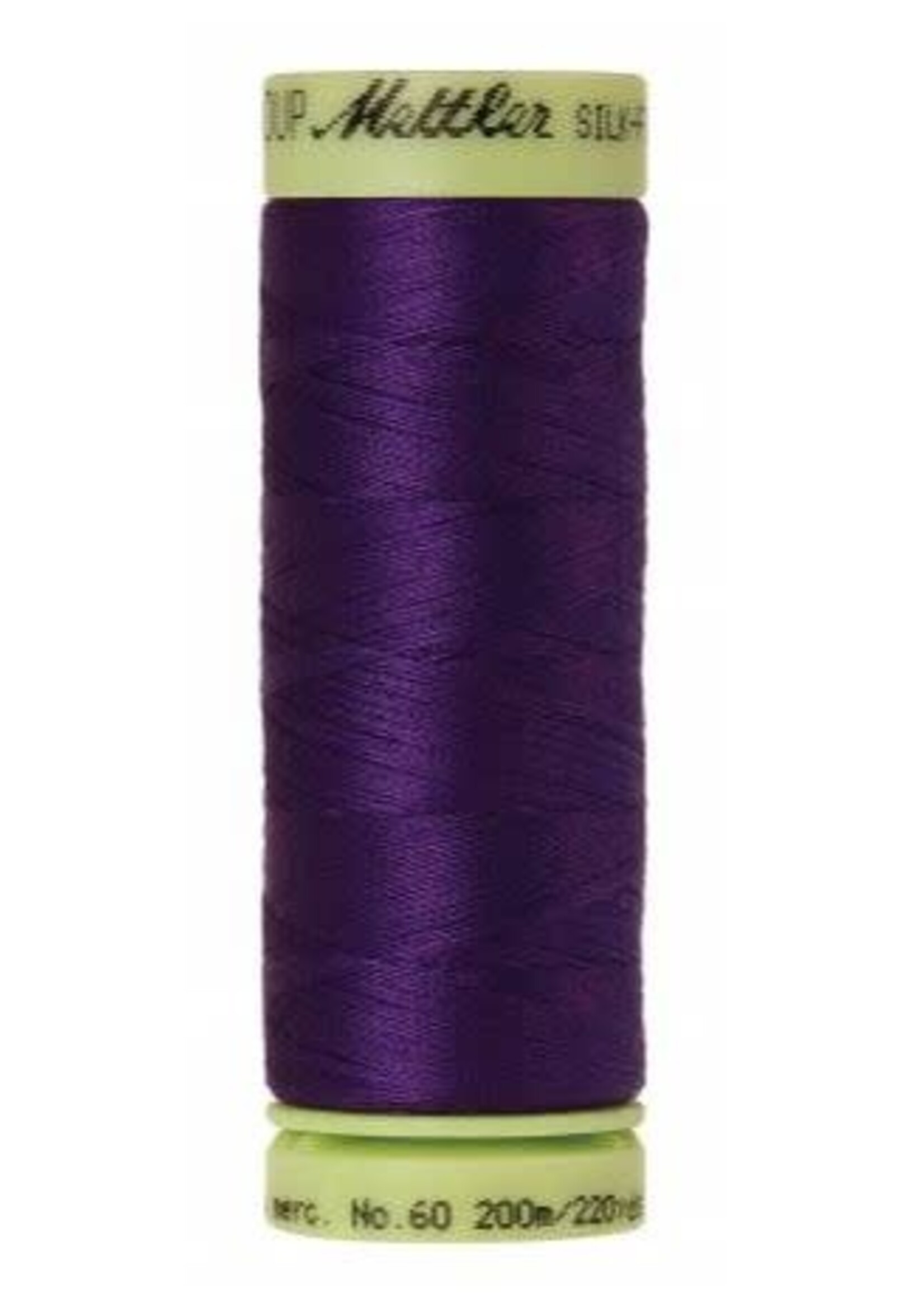 Mettler Threads Mettler Silk-Finish 60wt Solid Cotton Thread 220yd/200M  #0046 Deep Purple