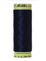 Mettler Threads Mettler Silk-Finish 60wt Solid Cotton Thread 220yd/200M  #0825 Navy Blue