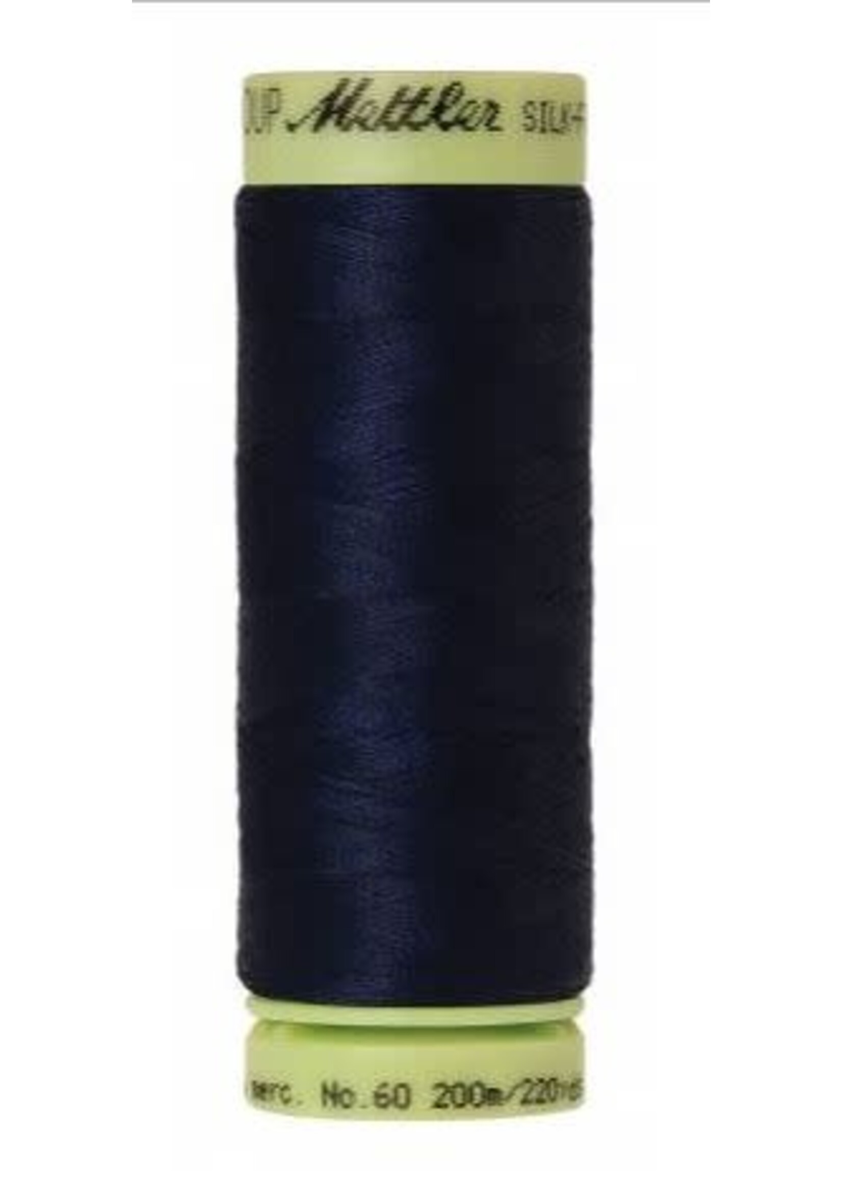 Mettler Threads Mettler Silk-Finish 60wt Solid Cotton Thread 220yd/200M  #0825 Navy Blue