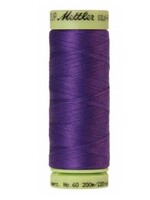 Mettler Threads Mettler Silk Finish 60wt Solid Cotton Thread 220yd/200m #0030 Iris Blue