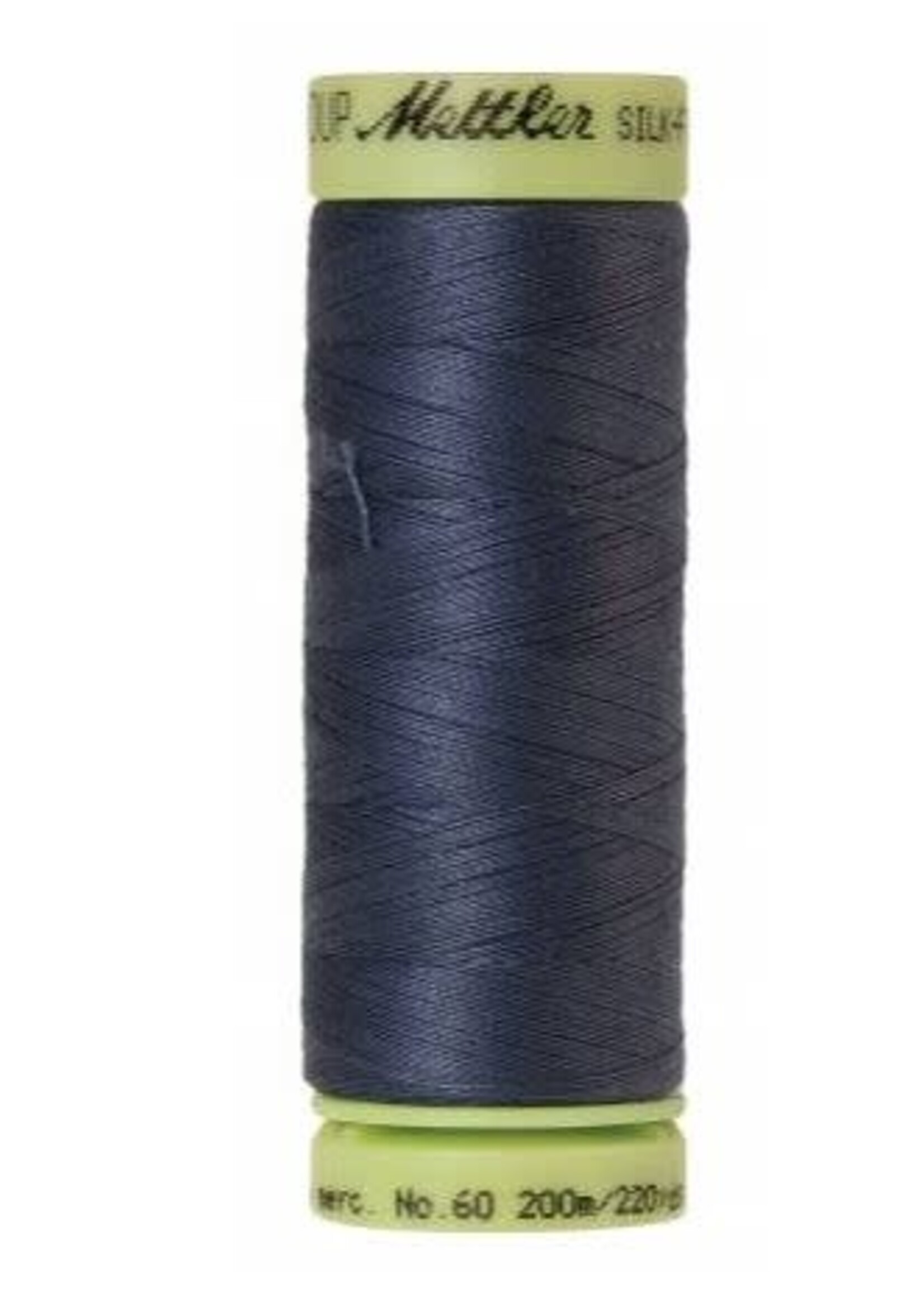 Mettler Threads Mettler Silk-Finish 60wt Solid Cotton Thread 220yd/200M  #0311 Blue Shadow