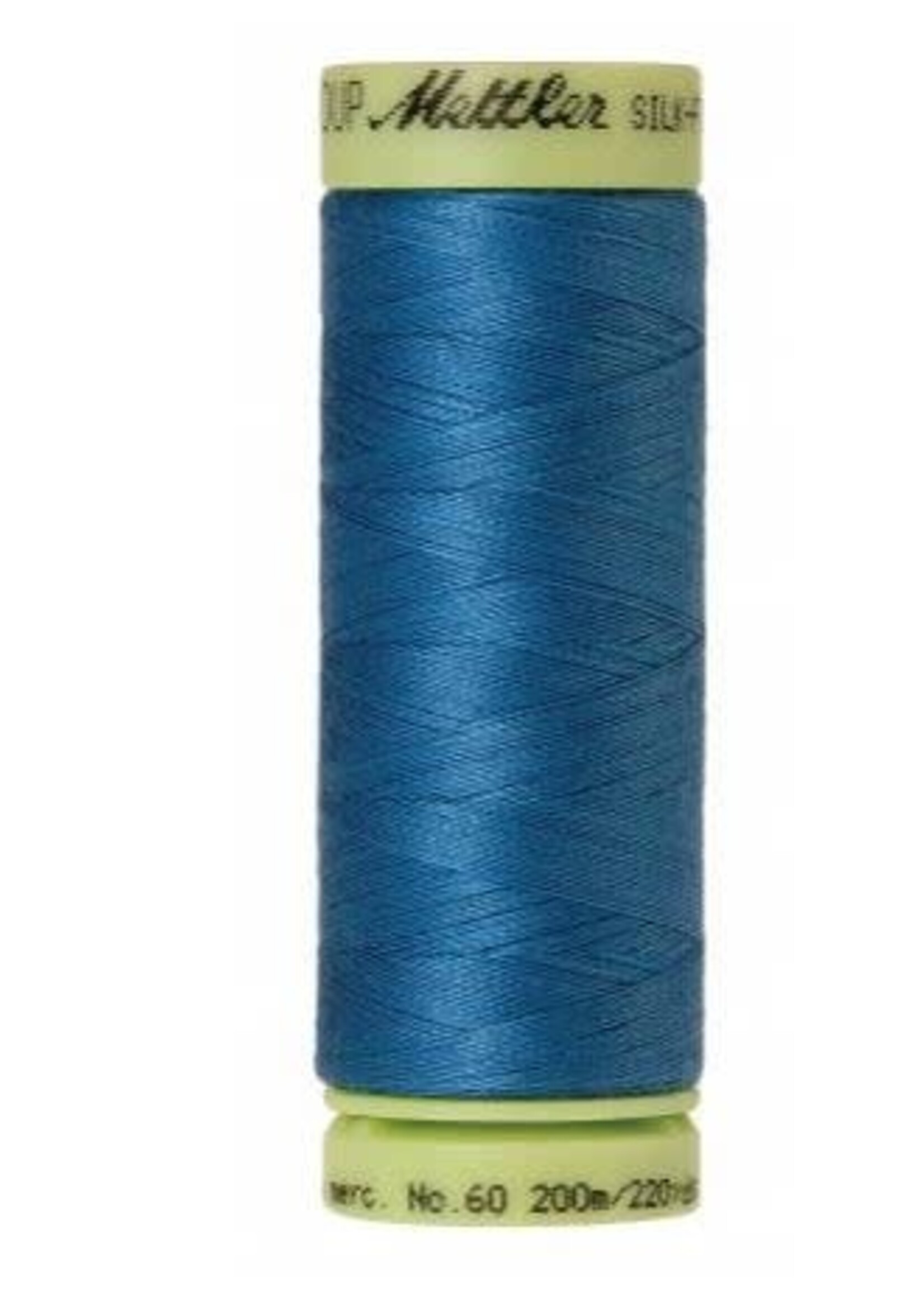 Mettler Threads Mettler – Cotton Thread – Silk Finish – 200m/220yds - Mediterranean Blue #0339