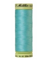 Mettler Threads Mettler Silk-Finish 60wt Solid Cotton Thread 220yd/200M #2792 Blue Curacao