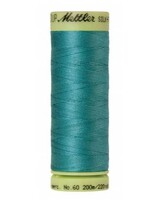 Mettler Threads Mettler Silk-Finish 60wt Solid Cotton Thread 220yd/200M #0611 Blue-green Opal