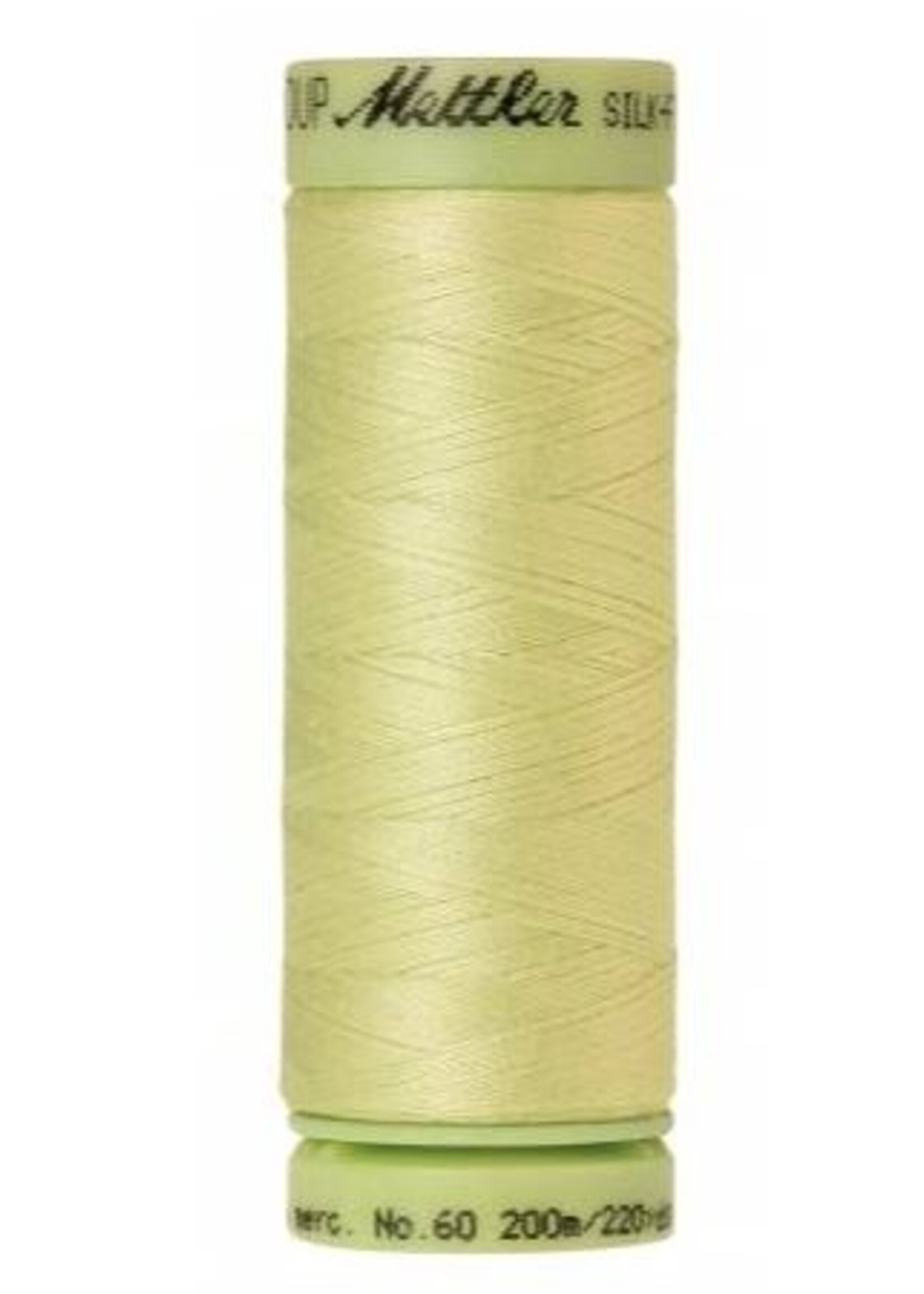 Mettler Threads Mettler Silk-Finish 60wt Solid Cotton Thread 220yd/200M #1343 Spring Green