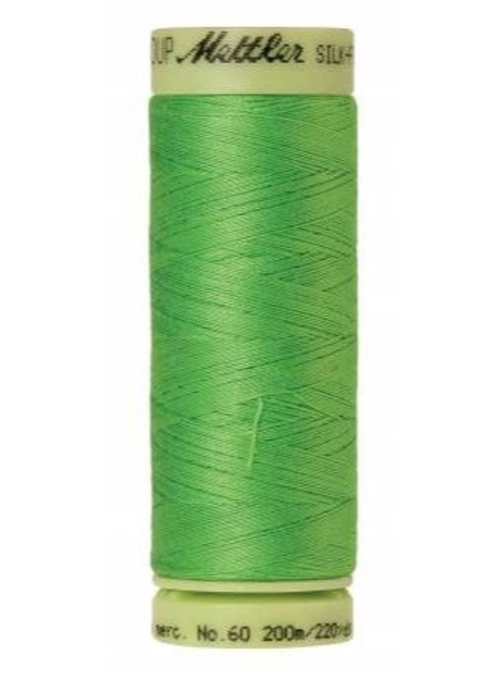 Mettler Threads Mettler Silk Finish 60wt Solid Cotton thread 220yd/200m #1099 Light Kelly Green