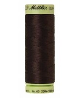 Mettler Threads Mettler Silk Finish 60wt Solid Cotton Thread 220yds/200m #1382 Black Peppercorn